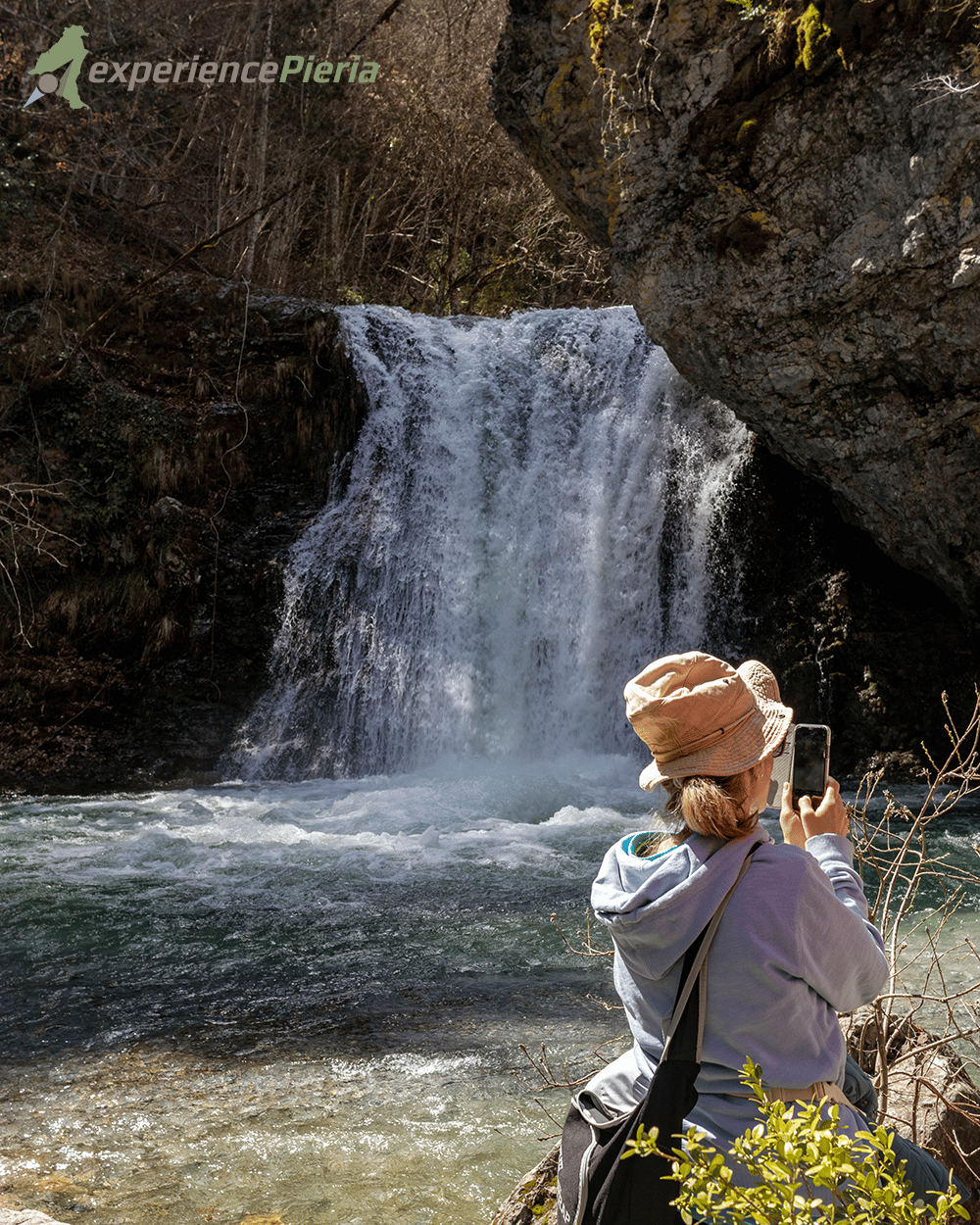 Waterfall in Olympus Mountain Pieria Greece