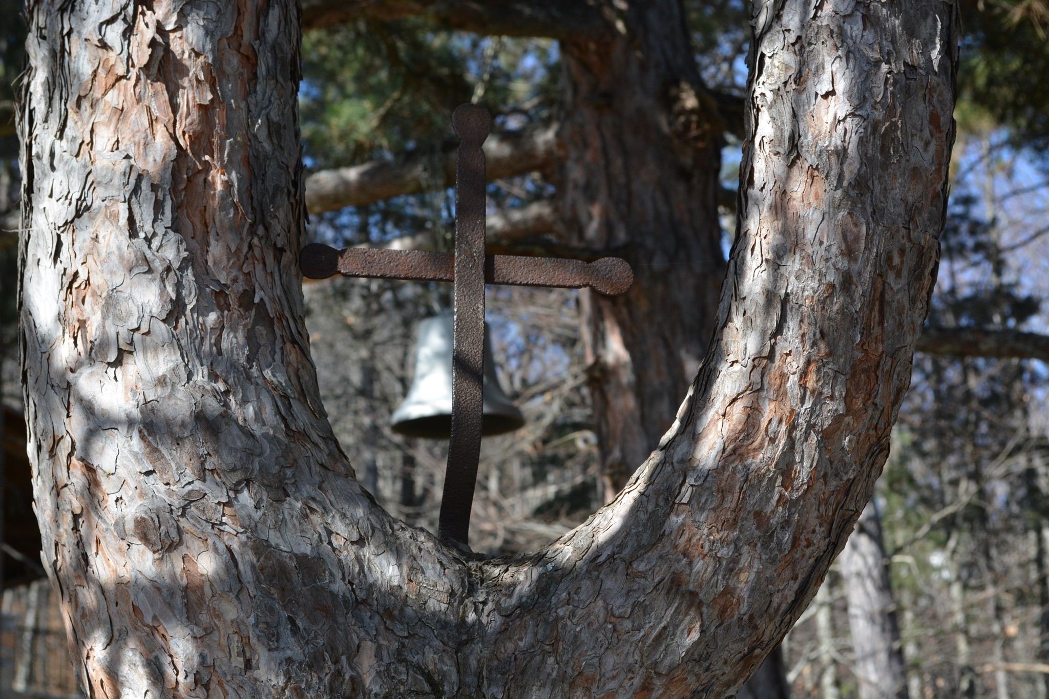 The iron cross associated with Saint Kosmas the Aetolian in Ano Milia, Pieria