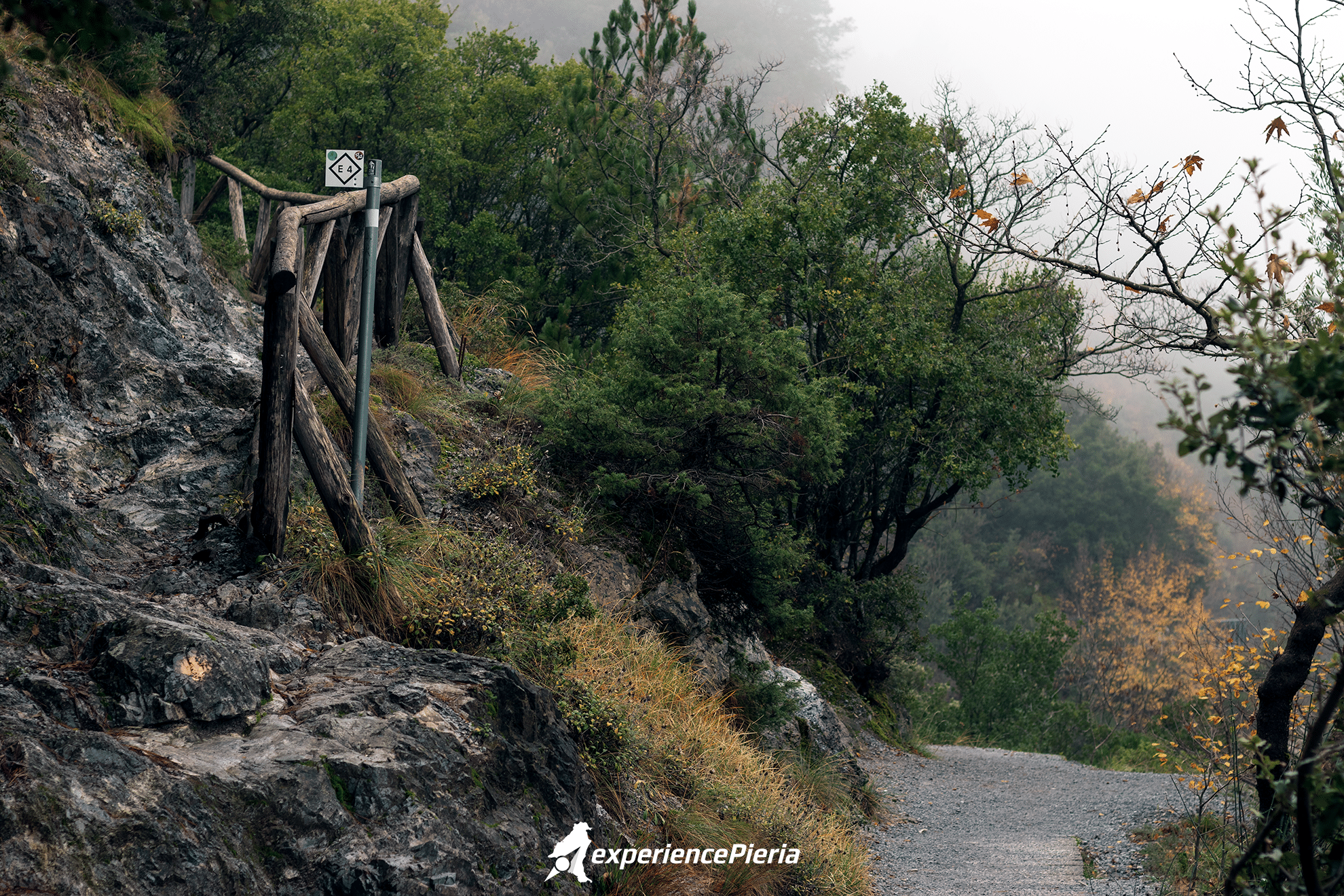 Entrance of E4 trail from Enipeas Canyon, Mount Olympus, Pieria region