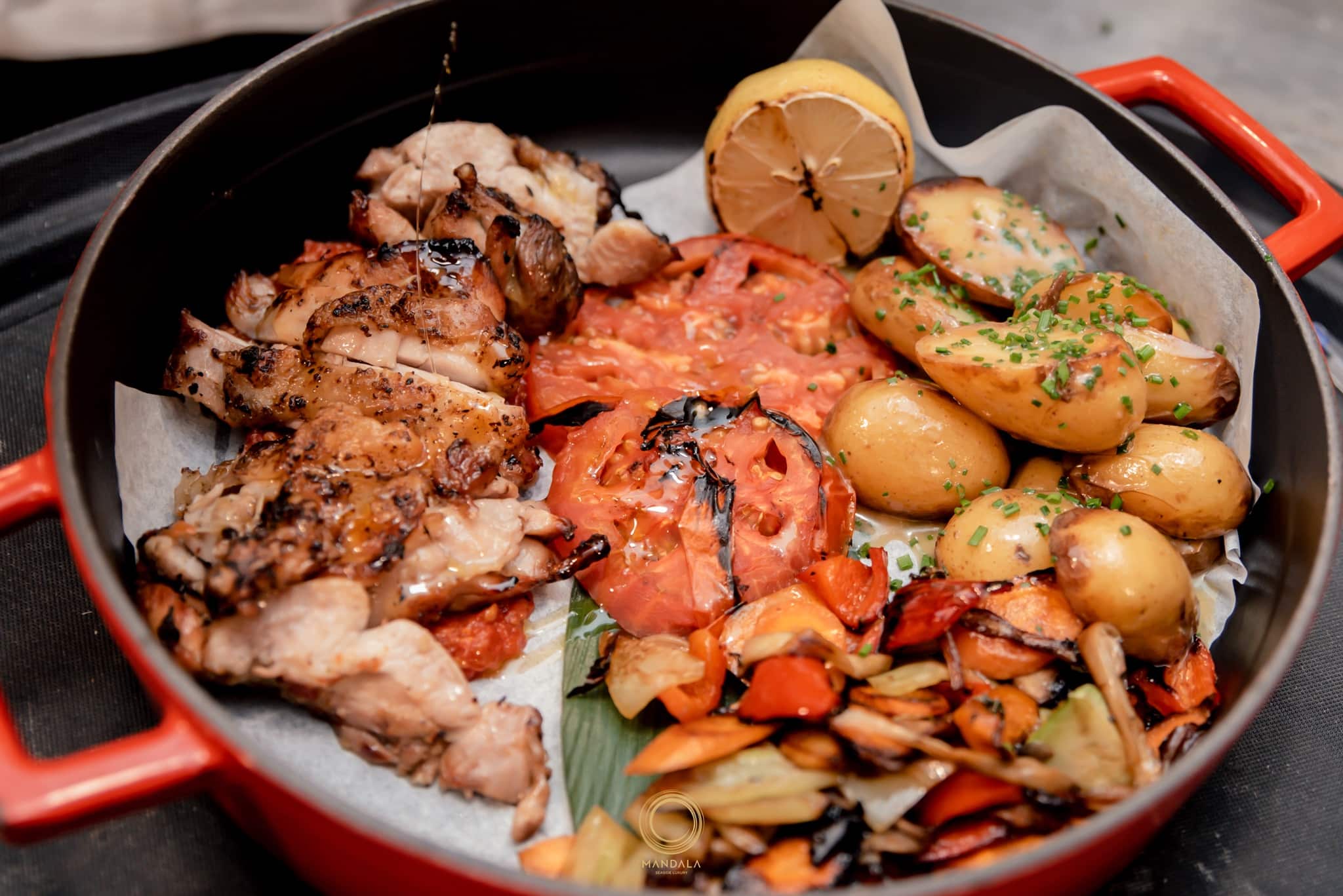 Winter meal at Mandala Seaside Luxury