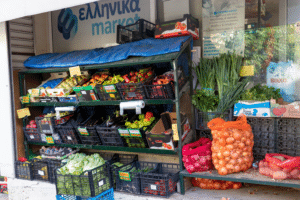 Ellinika Market Litochoro Stefanos Kalampakas