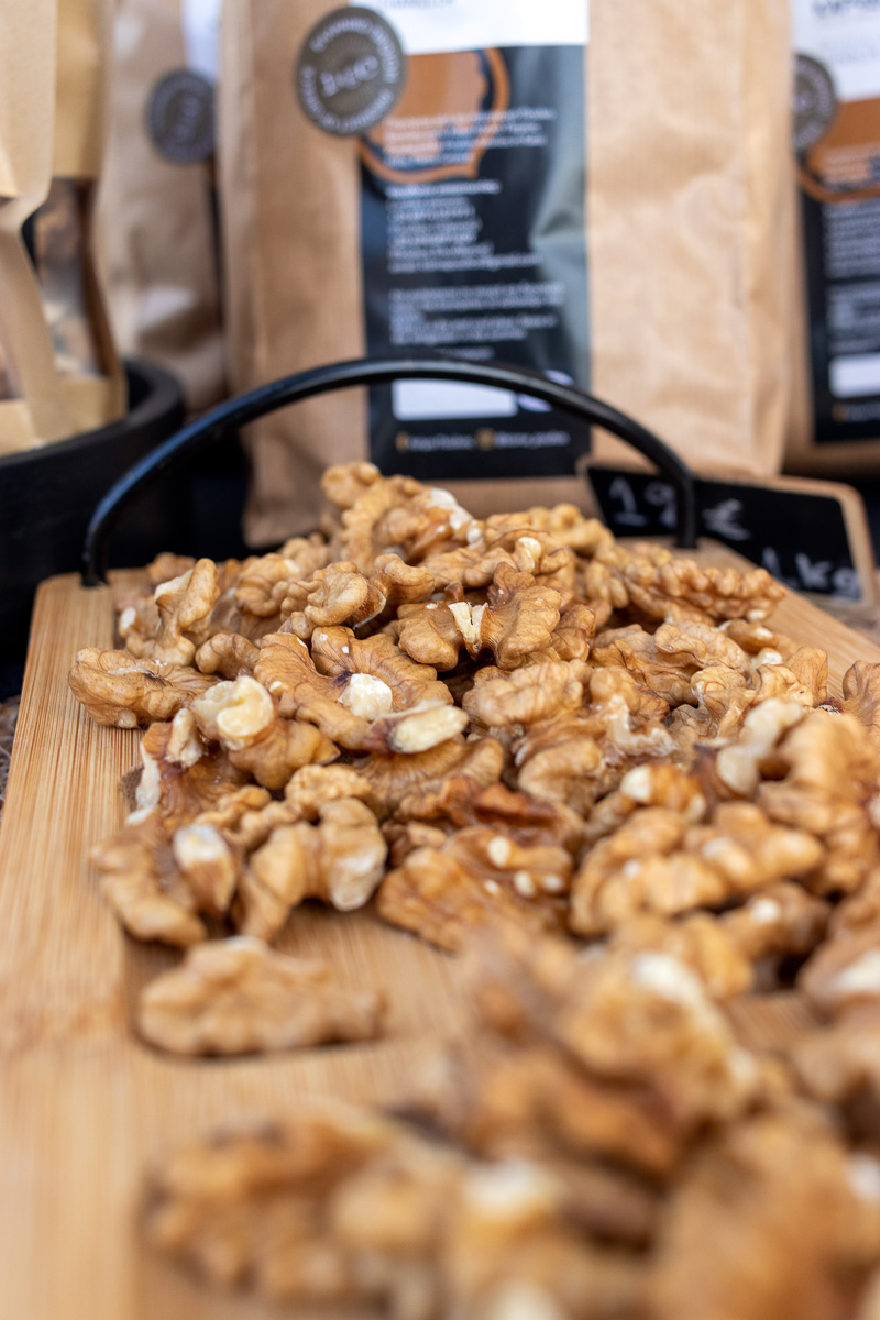 Local walnuts and products at Gastronomy Festival Pieria