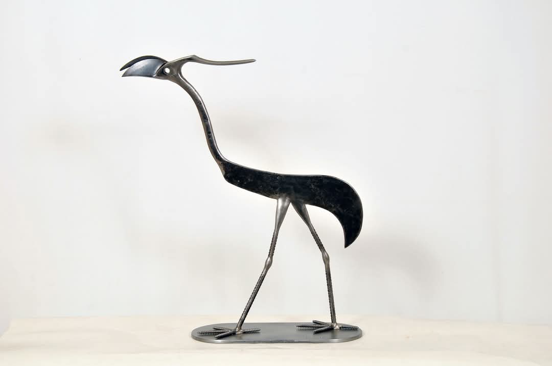 Bird made from agricultural tool (vatokoftis)