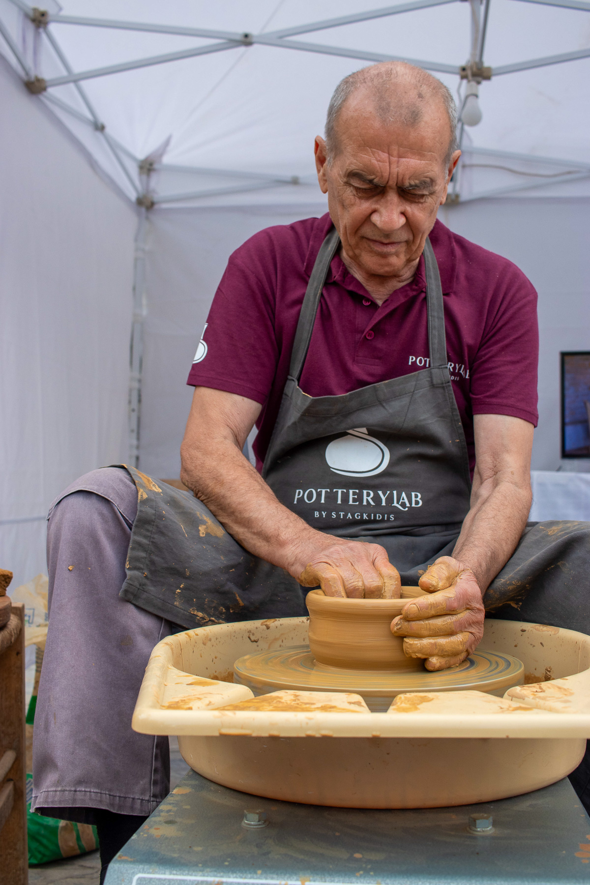 Potter at work