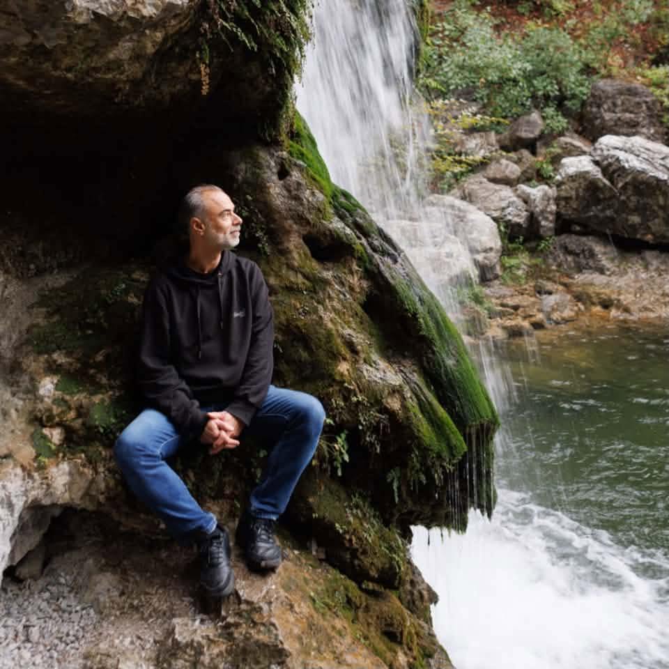Yorgos Gizelis, Travel Writer and Founder of Experience Pieria, at Mount Olympus